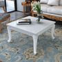 Voir la diapositive 1 : VIDAXL Table basse 80x80x42 cm Blanc brillant