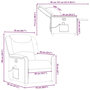 Voir la diapositive 6 : VIDAXL Fauteuil de massage inclinable Marron Tissu
