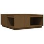 Voir la diapositive 2 : VIDAXL Table basse Marron miel 100x101x40,5 cm Bois massif de pin