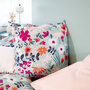 Voir la diapositive 5 : Home collection Parure housse de couette coton bio 57fils/cm-flore