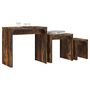 Voir la diapositive 3 : VIDAXL Tables basses gigognes 3 pcs chene fume bois d'ingenierie