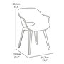 Voir la diapositive 6 : Keter Keter Chaises d'exterieur Akola lot de 2 Blanc