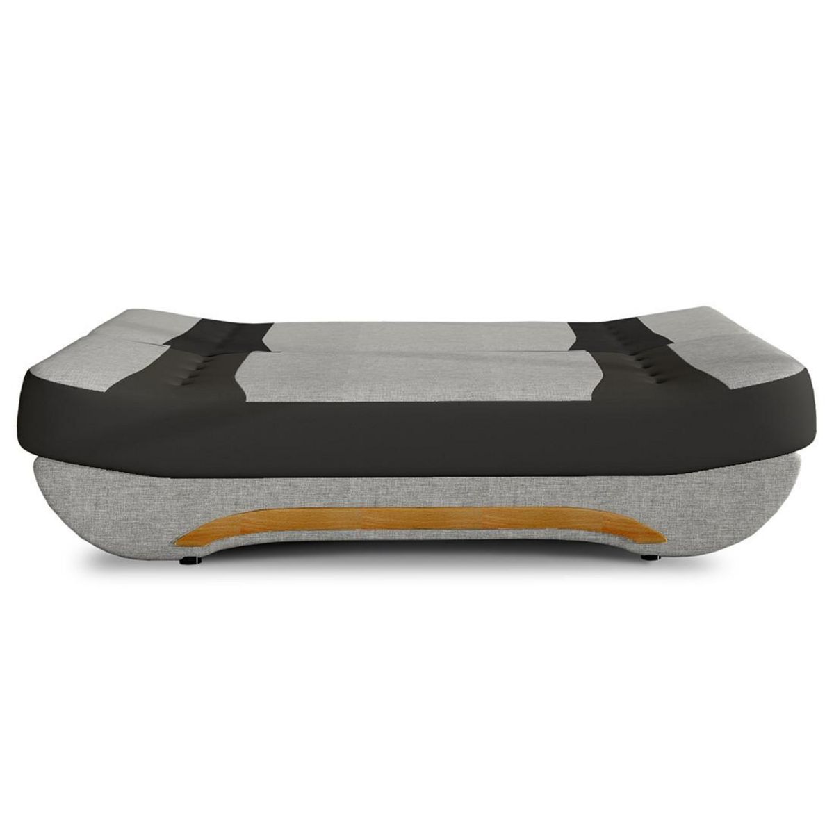 BEST MOBILIER Nelson - canapé convertible clic-clac 3 places en tissu