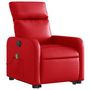 Voir la diapositive 3 : VIDAXL Fauteuil inclinable de massage electrique rouge similicuir