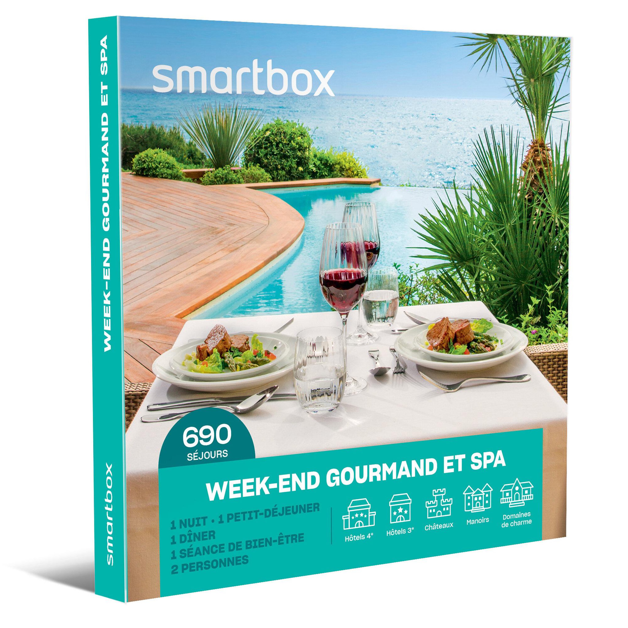 Voir la diapositive 1 : Smartbox Week-end gourmand et spa - Coffret Cadeau Séjour