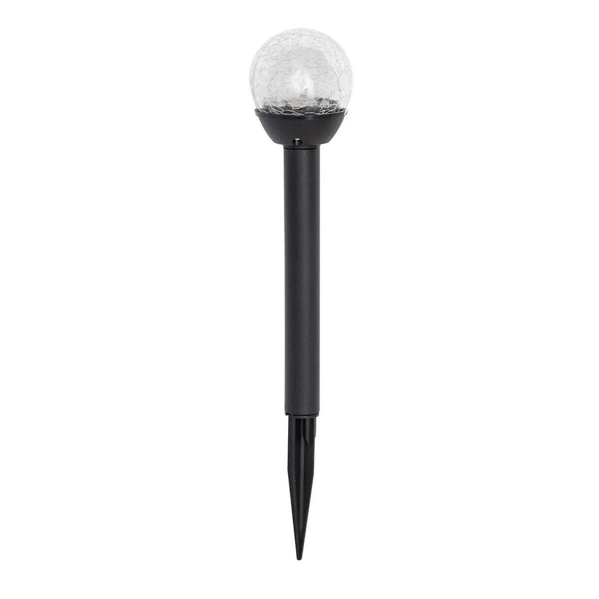 Paris Prix Balise Solaire à Planter  Craquelé  23cm Noir