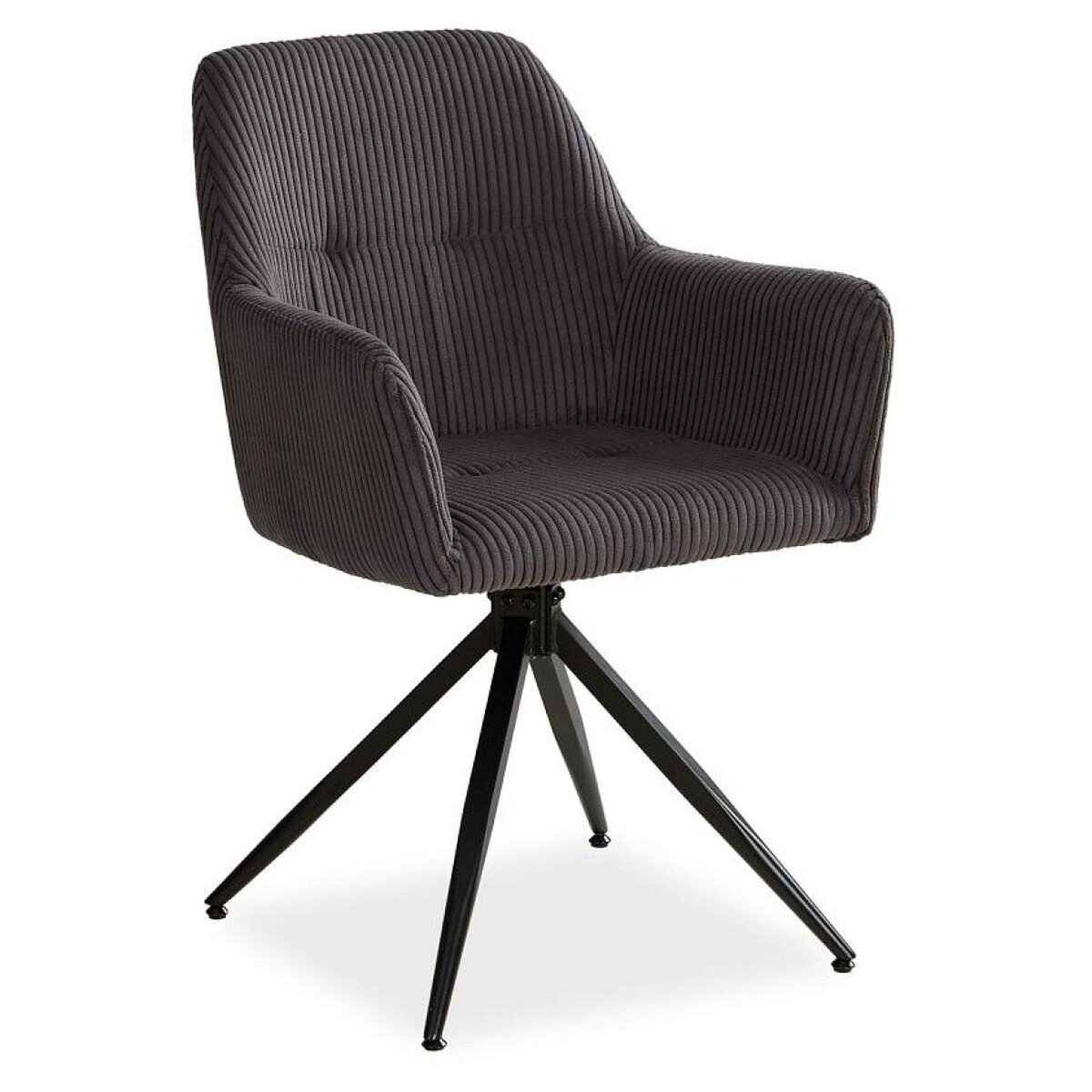 HomeStyle4U Chaise de salle à manger oeuf moderne gris