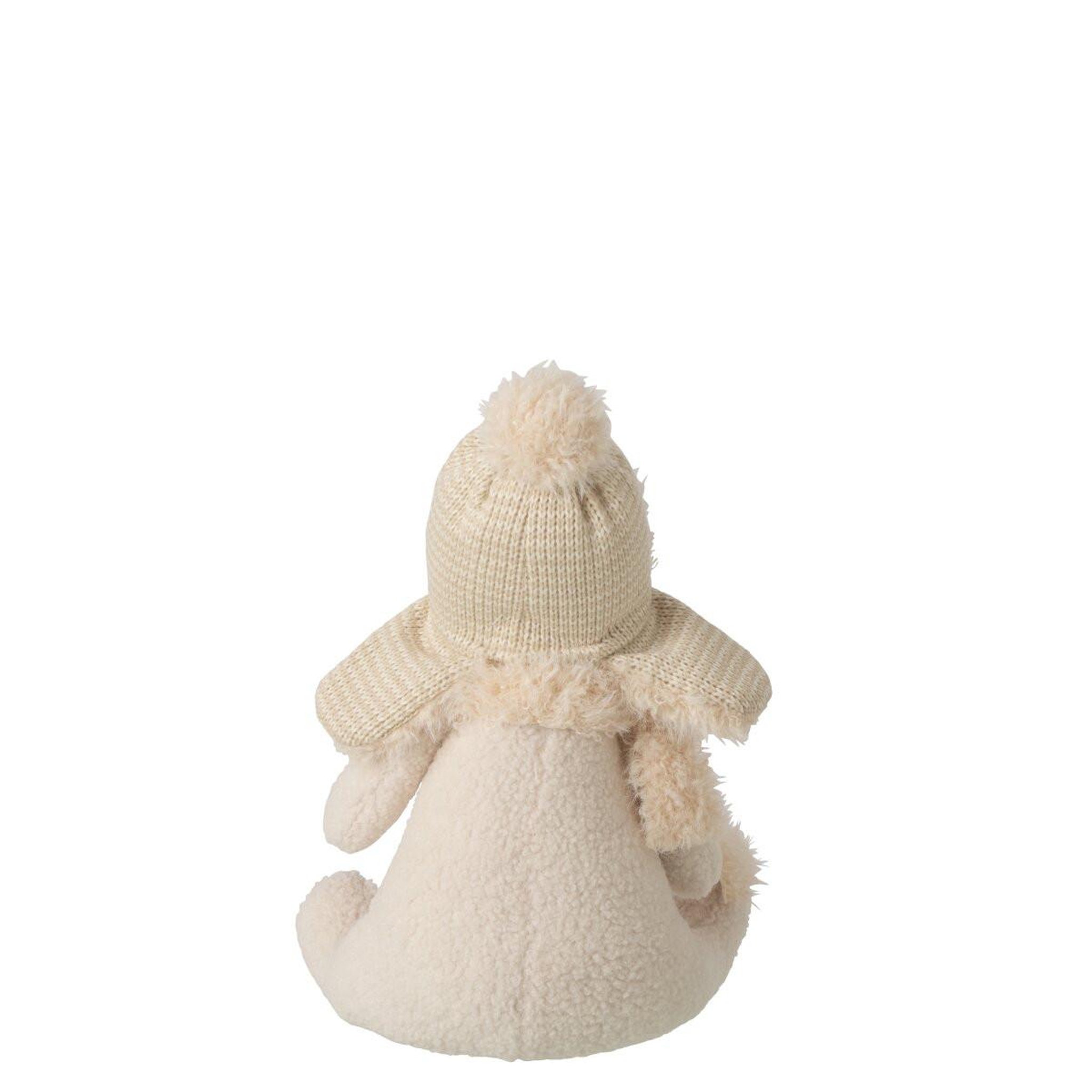 Voir la diapositive 3 : J-LINE Statuette ours assis  bo  36cm beige
