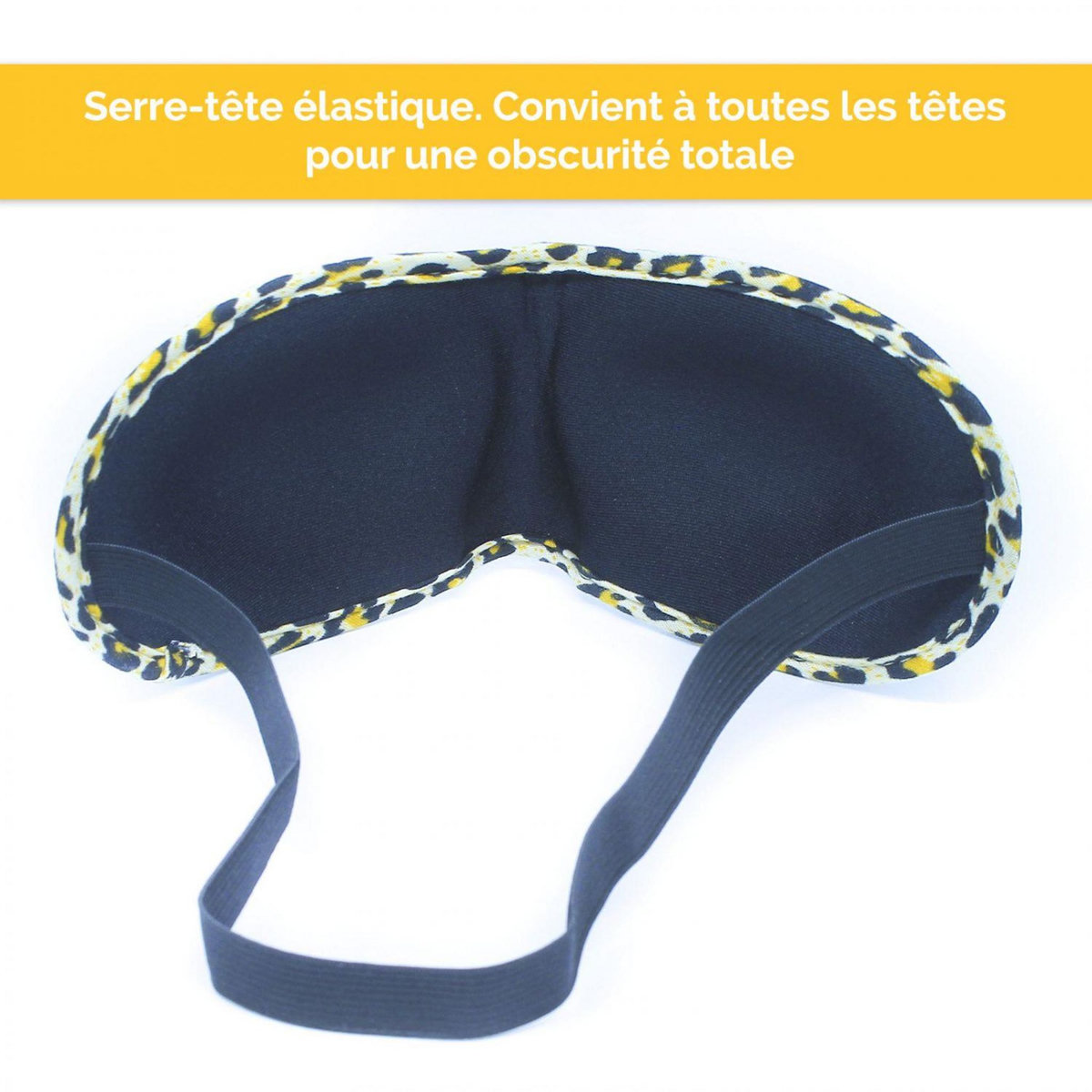 VIVEZEN Lot de 2 masques de nuit, sommeil, voyage avec serre tête élastique