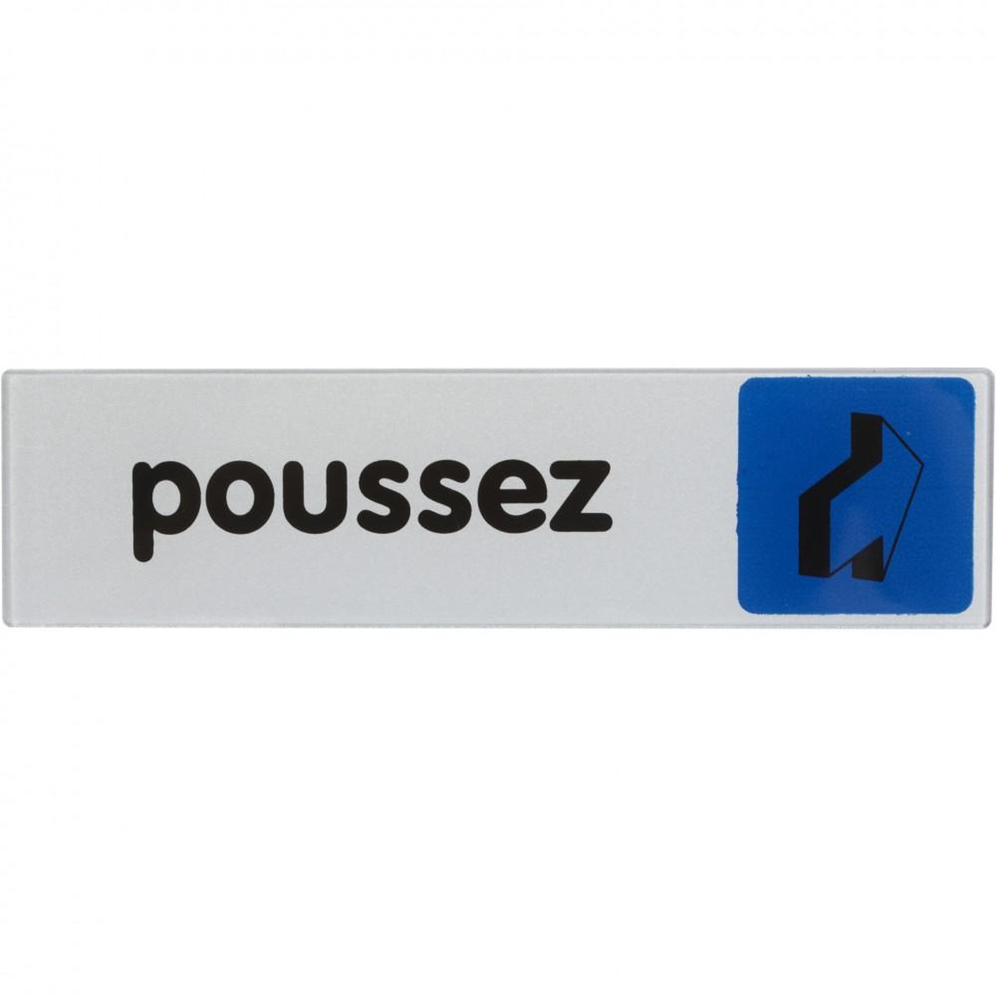CENTRALE BRICO Plaque poussez en plastique