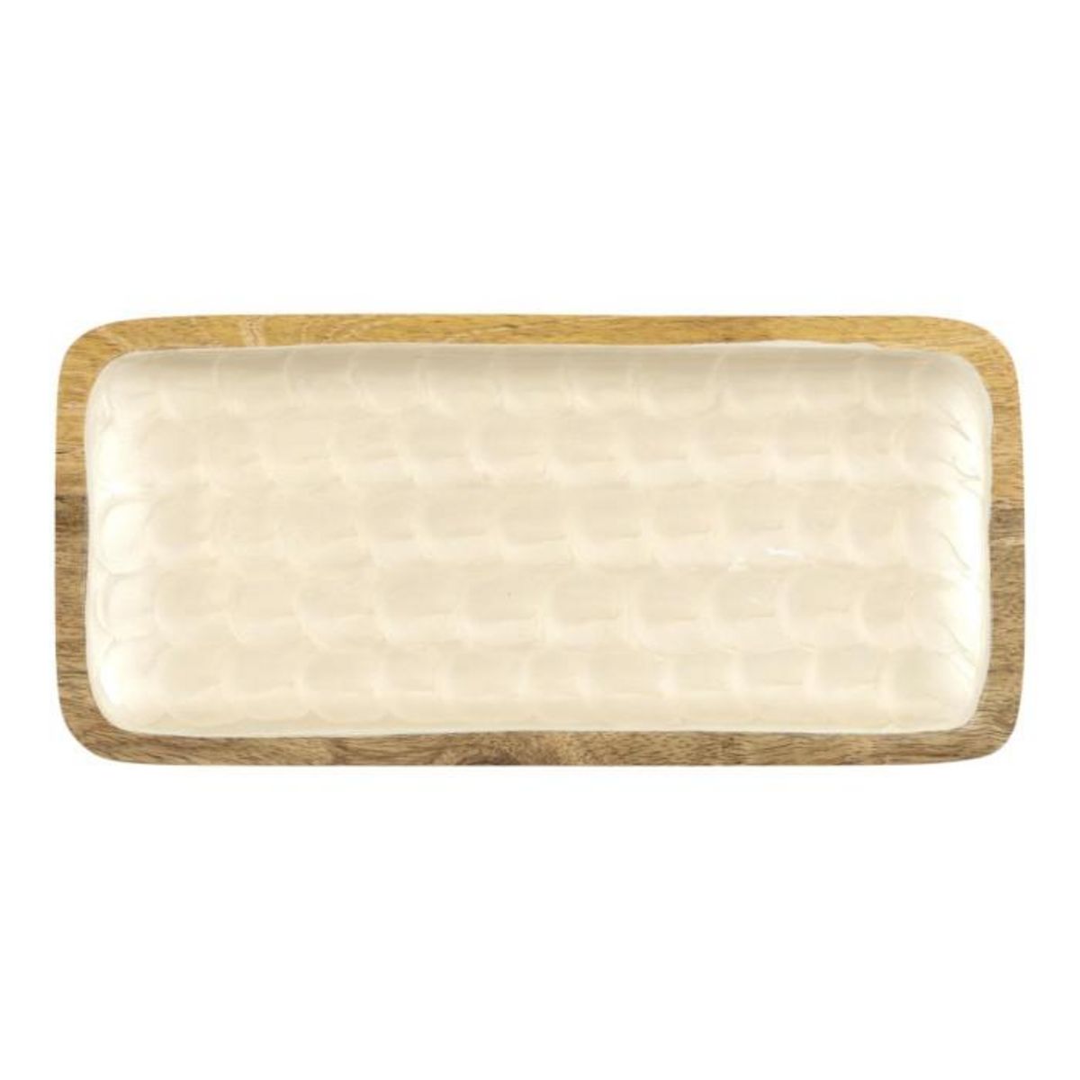 Paris Prix Plat de Présentation en Bois  Nerina  30cm Beige