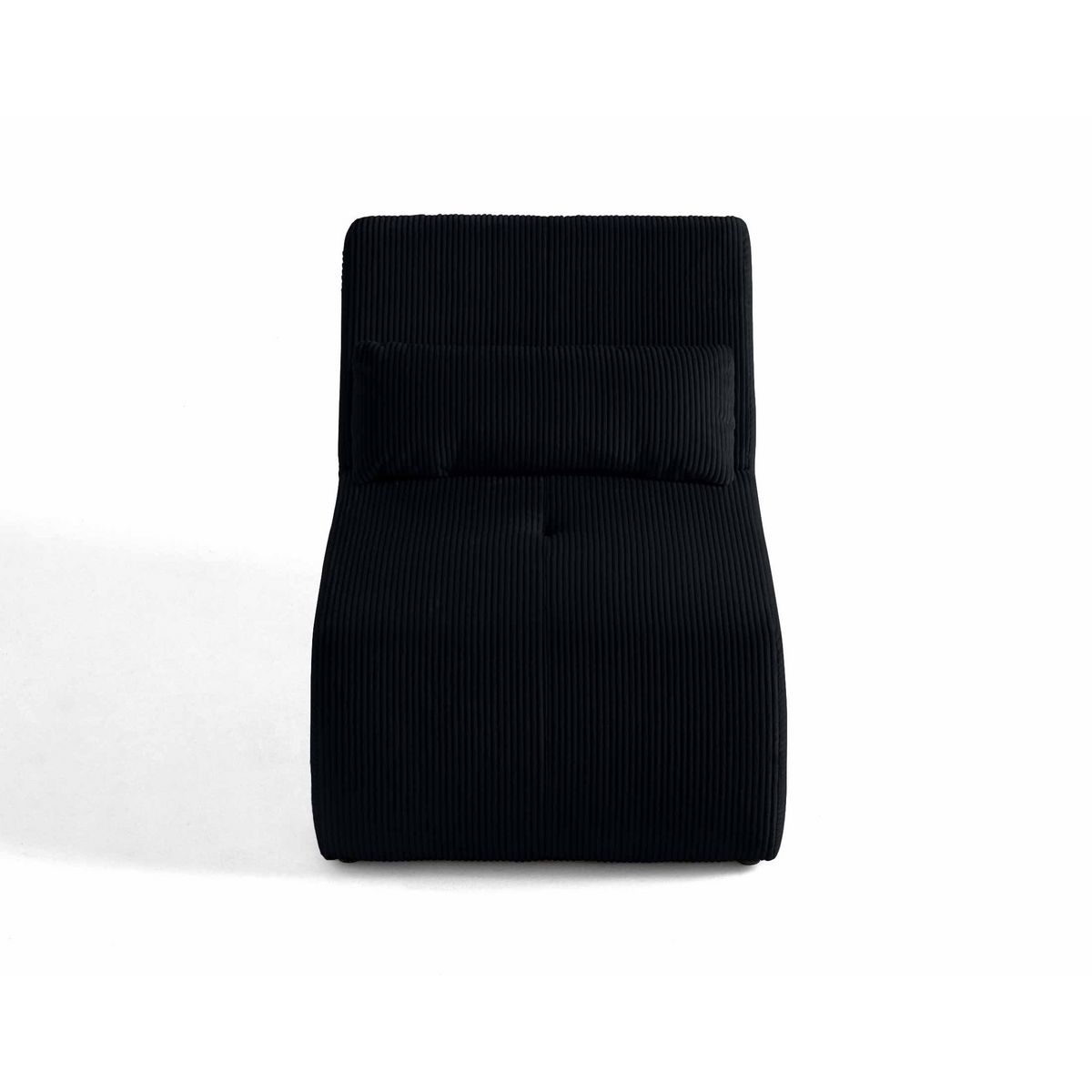 LISA DESIGN Onyx - fauteuil sans accoudoirs - en velours côtelé