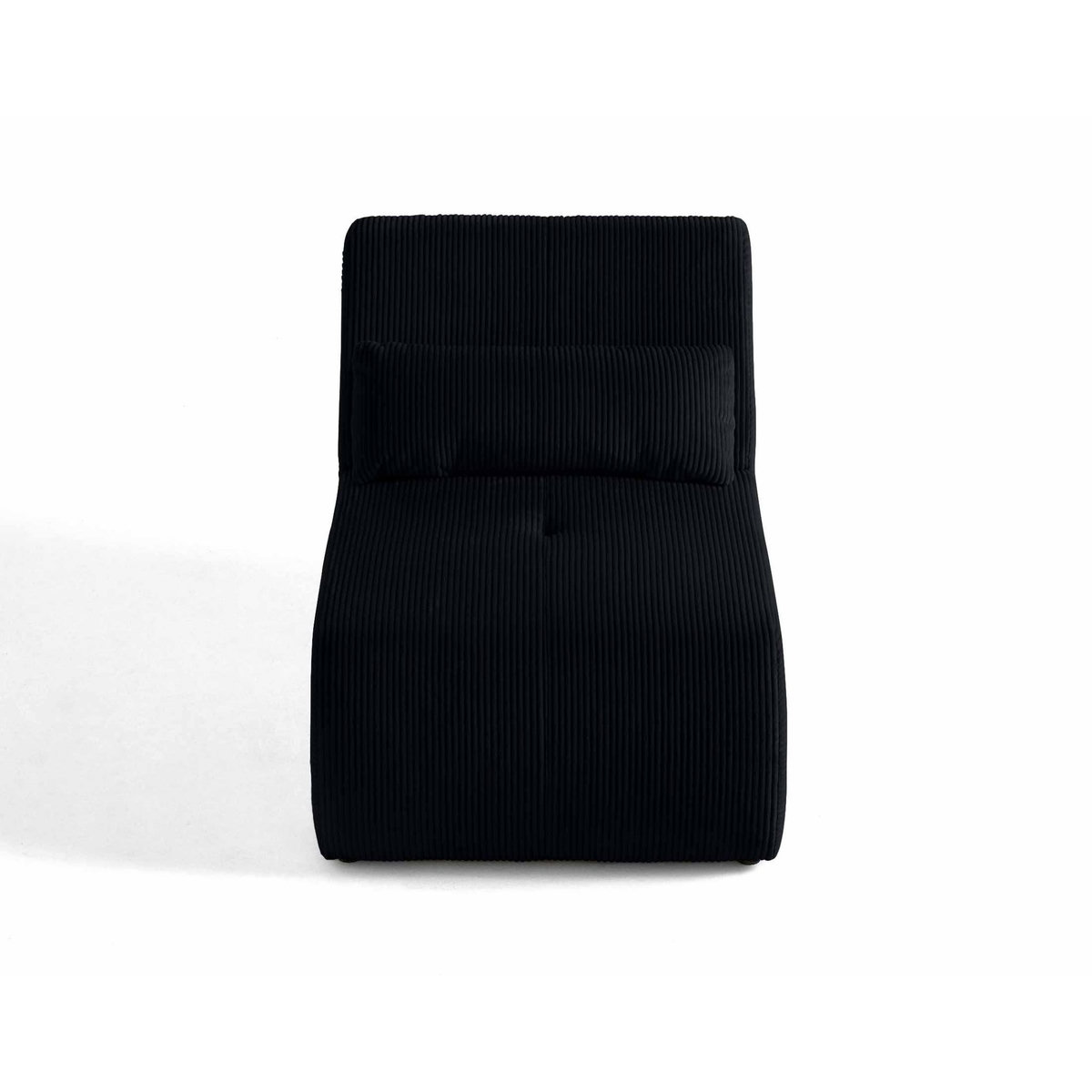LISA DESIGN Onyx - fauteuil sans accoudoirs - en velours côtelé