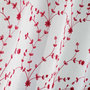 Voir la diapositive 2 : Paris Prix Paire de Voilages  Petite Fleur  60x120cm Blanc & Rouge