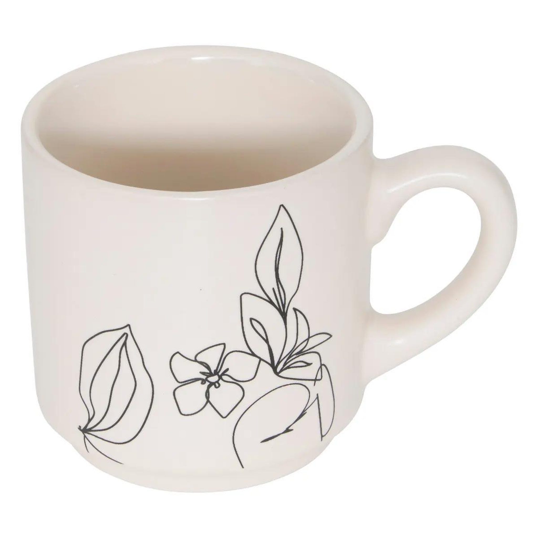 Voir la diapositive 2 : SECRET DE GOURMET Lot de 4 mugs sur rack  visage  12cl multicolore