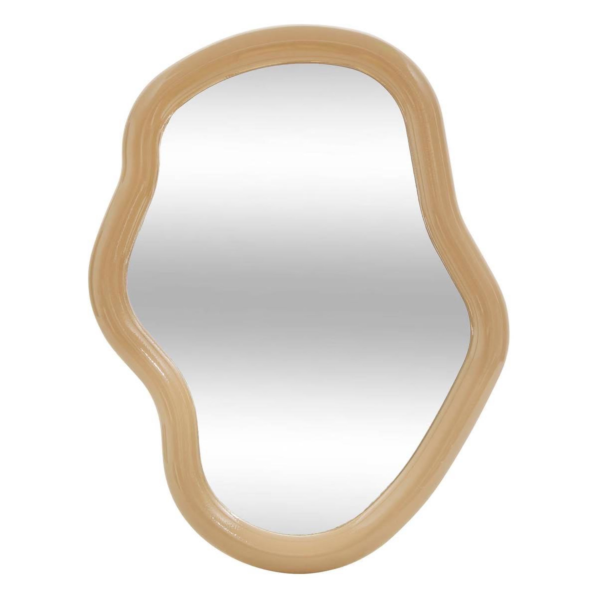 ATMOSPHERA Miroir mural organique  reza  33cm beige