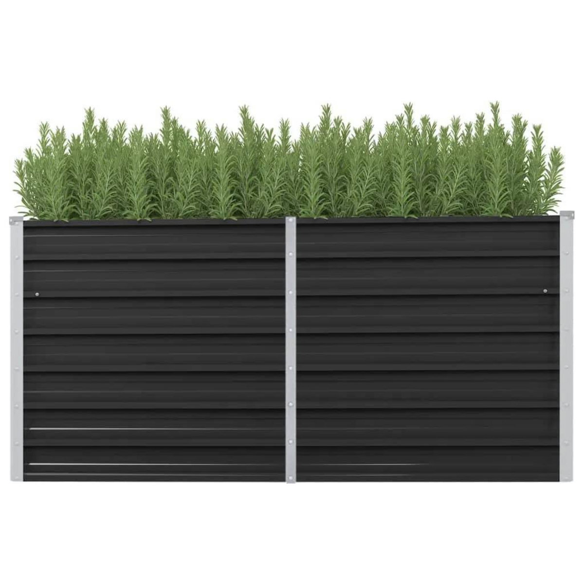 VIDAXL Lit sureleve de jardin Anthracite 160x40x77 cm Acier galvanise