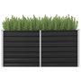 Voir la diapositive 1 : VIDAXL Lit sureleve de jardin Anthracite 160x40x77 cm Acier galvanise