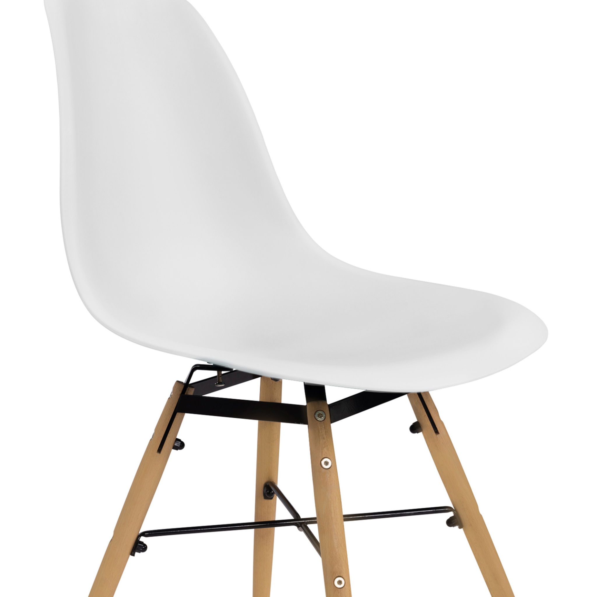 Voir la diapositive 5 : ID MARKET Lot de 6 chaises sandra mix color blanc, gris clair, gris foncé x2, bleu canard x2