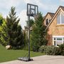Voir la diapositive 2 : HOMCOM Panier de basket sur pied hauteur réglable 2,35-3,05 m - roulettes, base de lestage - acier PE noir