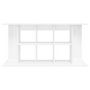 Voir la diapositive 4 : VIDAXL Support d aquarium blanc brillant 120x40x60cm bois d ingénierie
