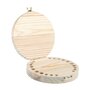 Voir la diapositive 3 : Rayher Boîte pour dents de lait en bois brut ø 12 x 2,7 cm