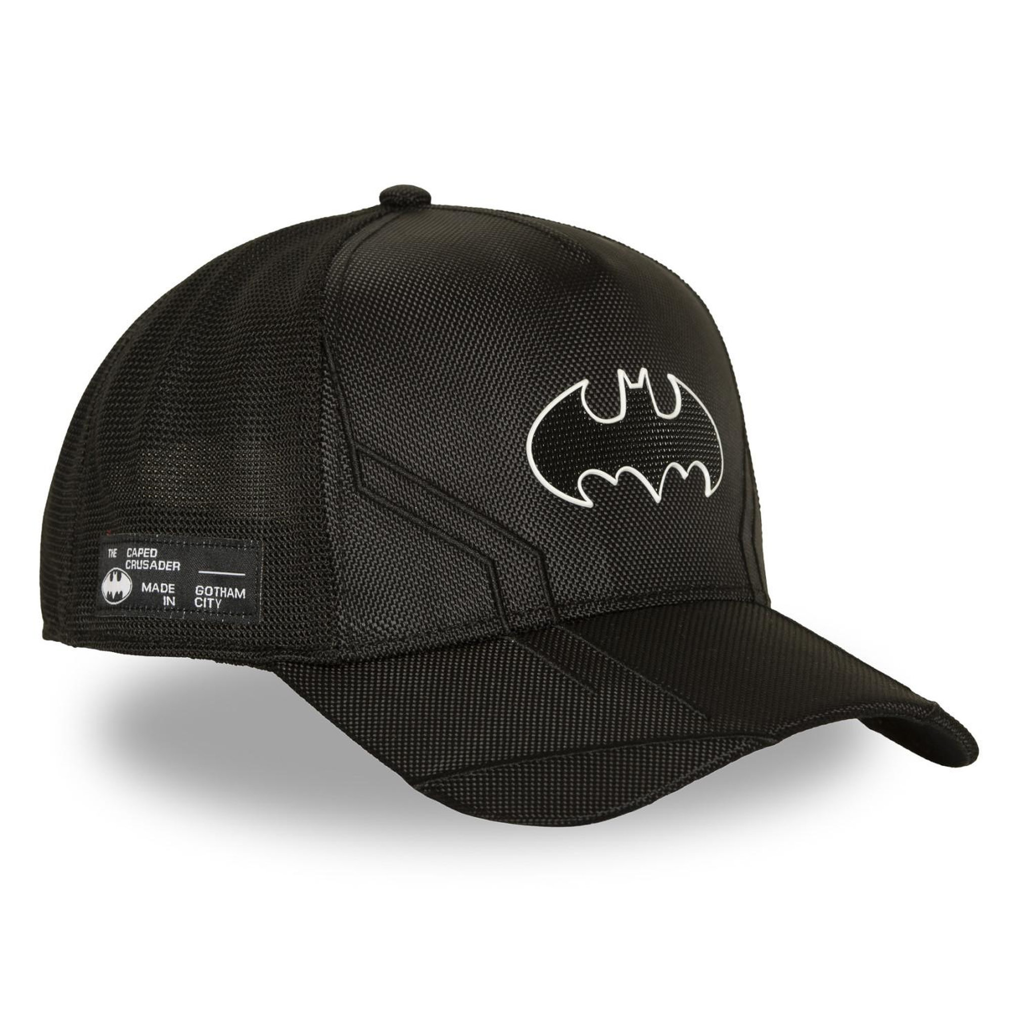 Voir la diapositive 4 : CAPSLAB Casquette trucker premium filet et logo pu dc comics batman tec