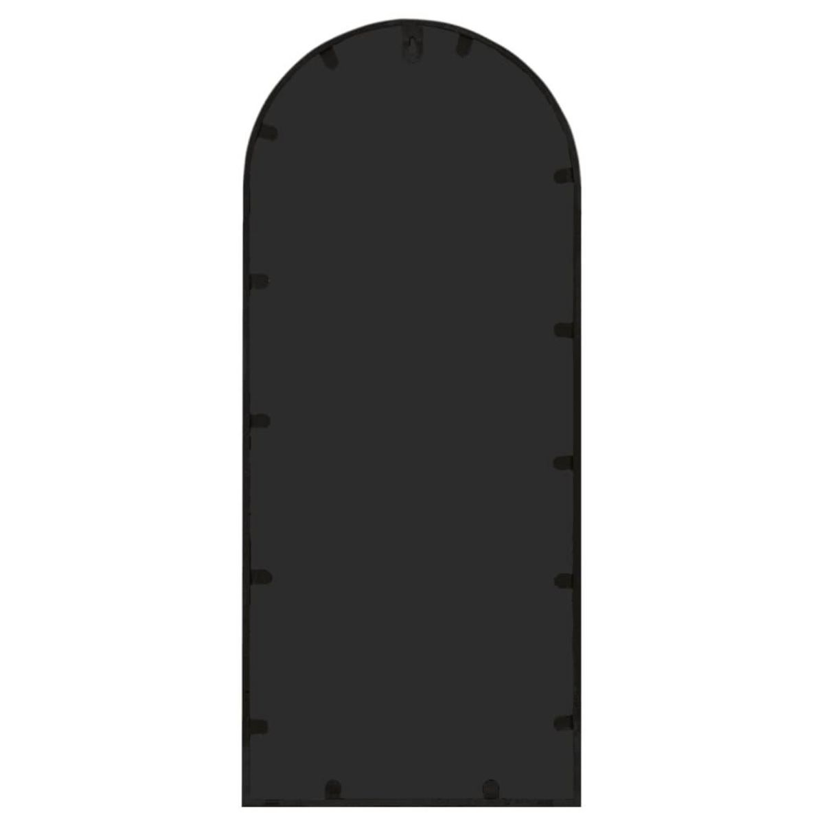 VIDAXL Miroir de jardin Noir 100x45 cm Fer pour utilisation exterieure