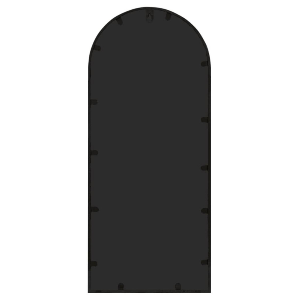 VIDAXL Miroir de jardin Noir 100x45 cm Fer pour utilisation exterieure