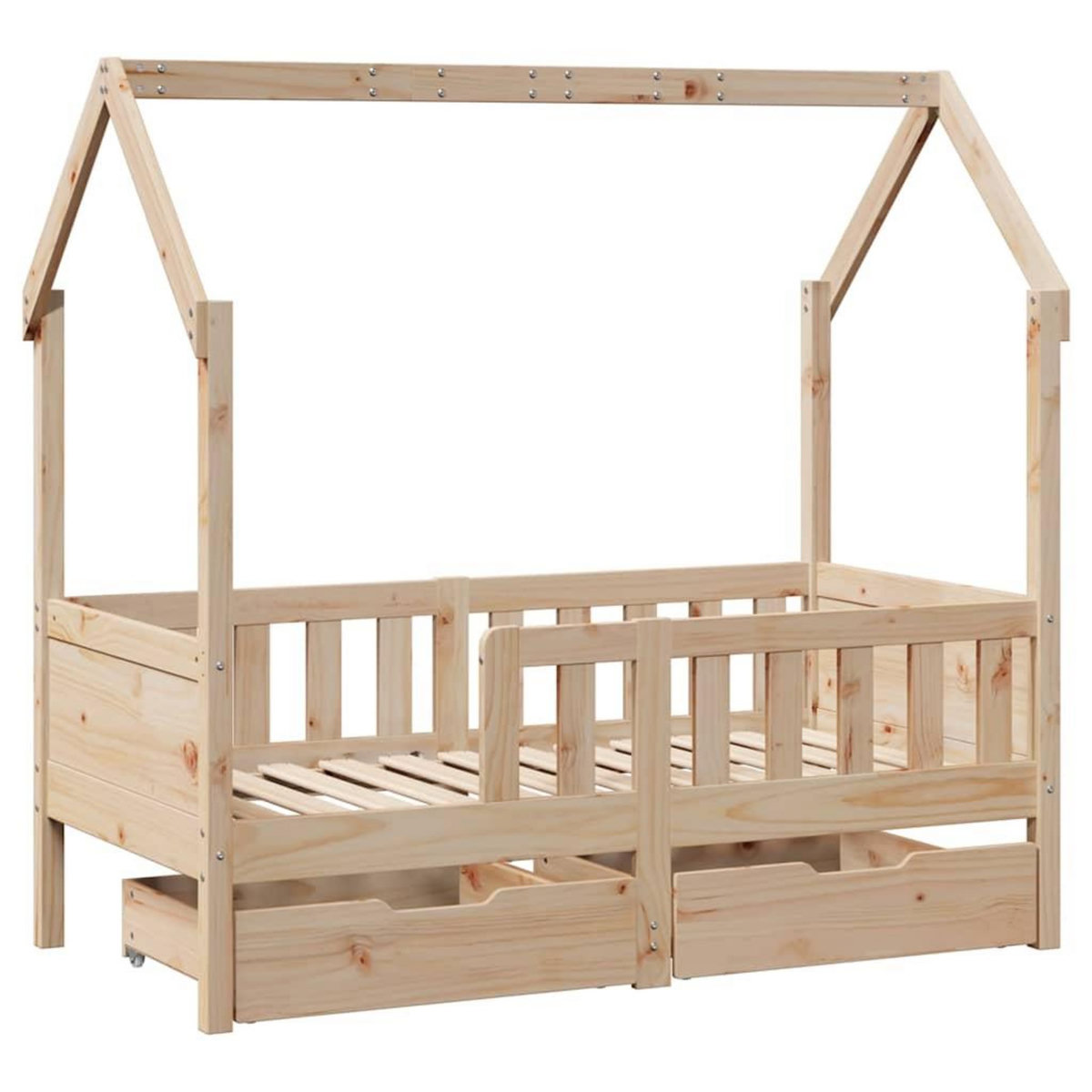 VIDAXL Cadre de lit enfant avec tiroirs sans matelas 80x160 cm bois