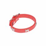 Paris Prix Collier Fantaisie pour Chien  Os  30cm Rouge
