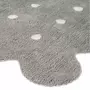 Lorena Canals Tapis coton forme biscuit - gris - 120 x 160