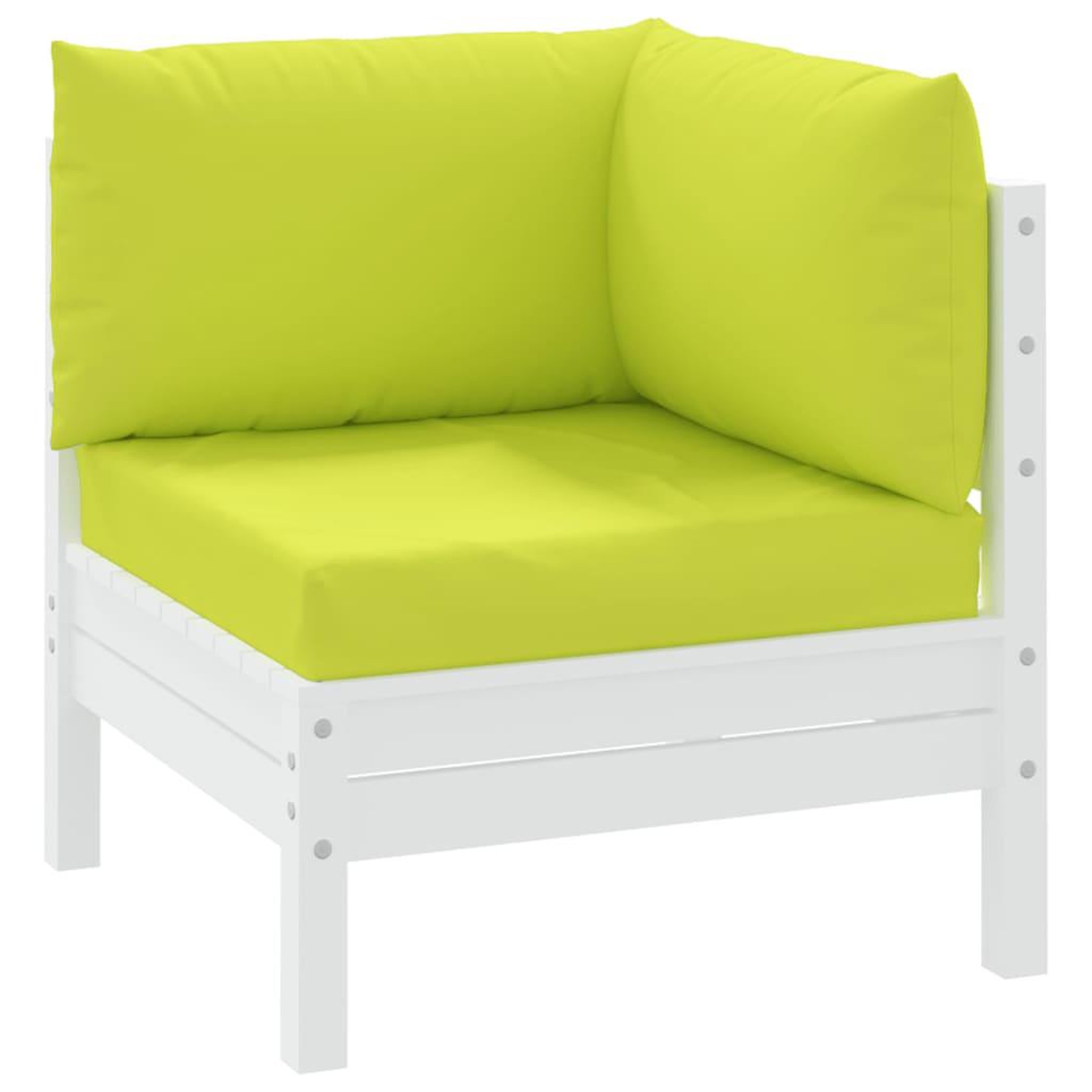 Voir la diapositive 3 : VIDAXL Coussins de palette lot de 3 vert vif tissu oxford