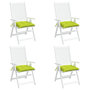 Voir la diapositive 4 : VIDAXL Coussins de chaise lot de 4 vert brillant 40x40x7 cm