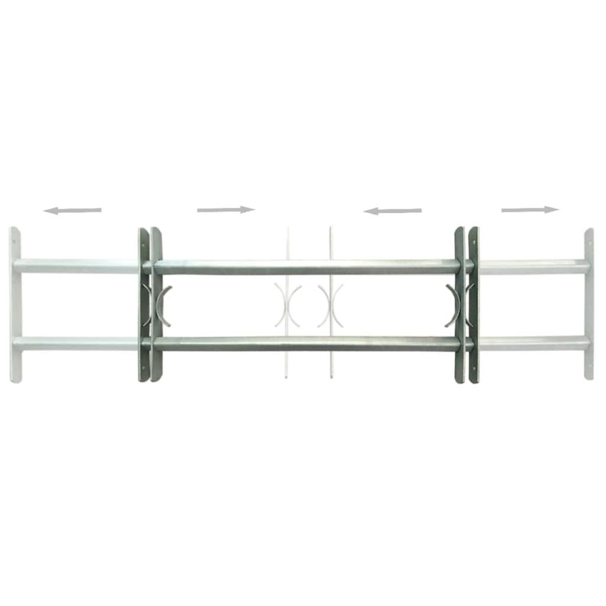 Voir la diapositive 3 : VIDAXL Grilles reglables de securite de fenetres 2 pcs 700-1050 mm