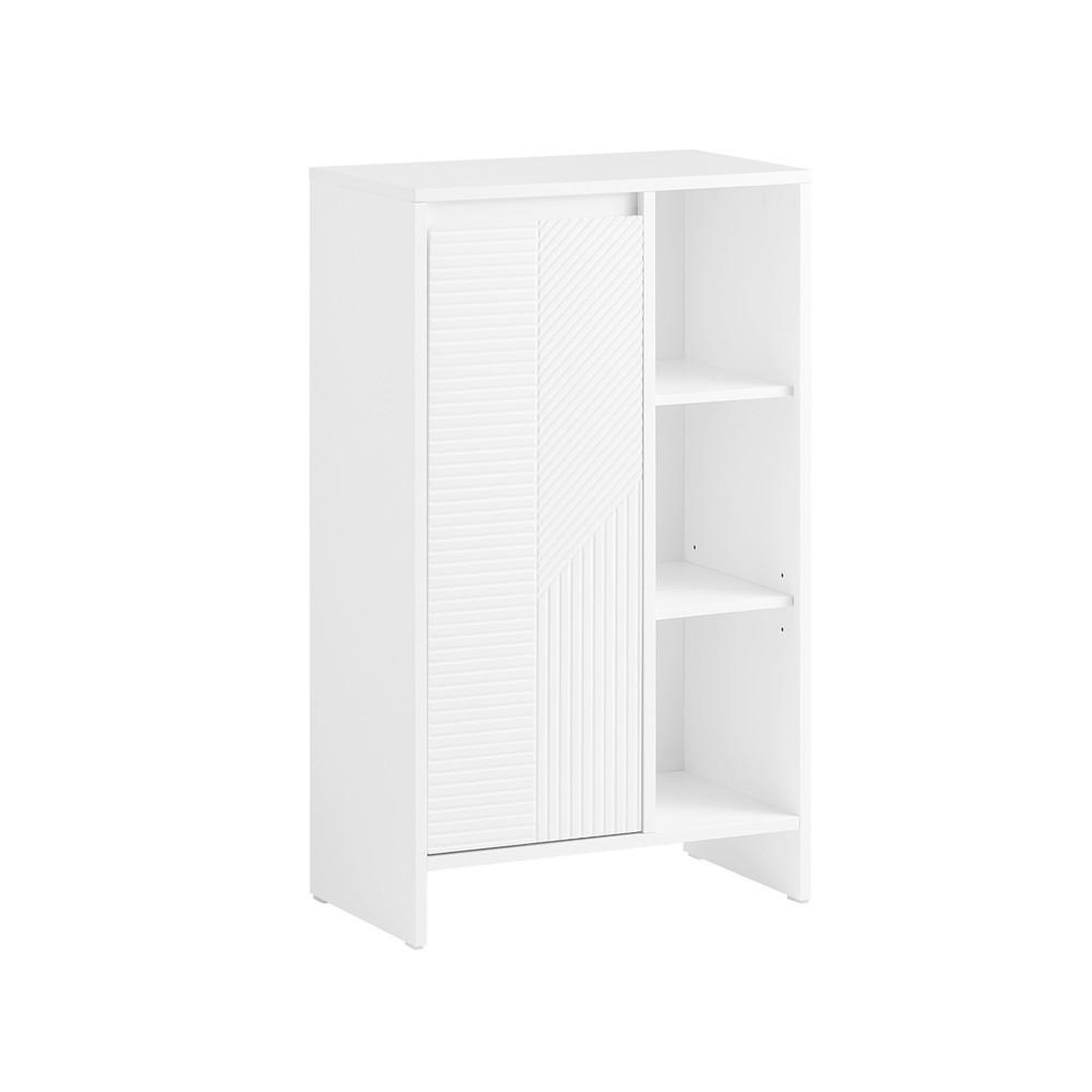 SOBUY SoBuy - Meuble De Buanderie à une porte - Blanc - 50x30x86cm - Moderne - BZR156-W