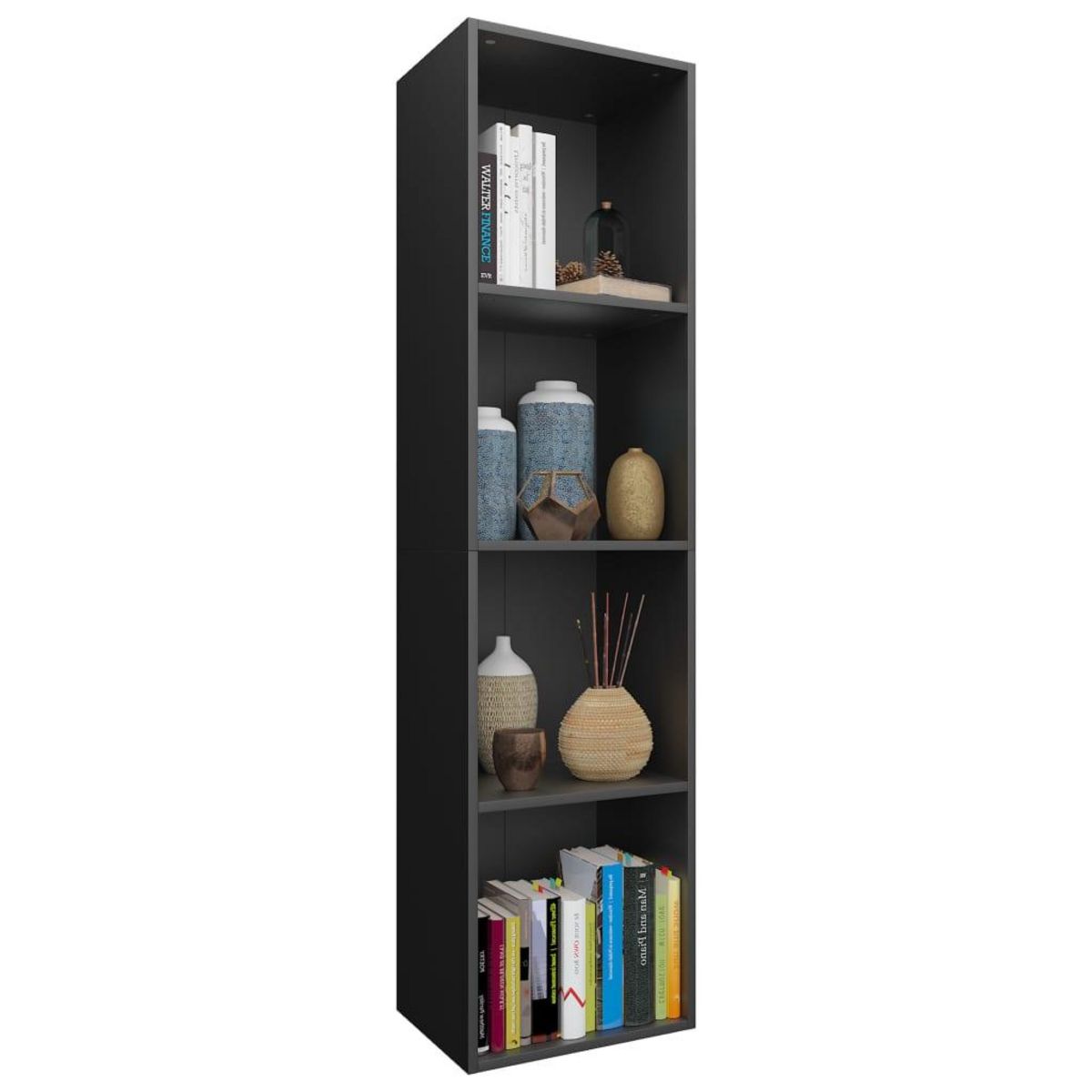 VIDAXL Bibliotheque/Meuble TV Blanc 36x30x143 cm Bois d'ingenierie