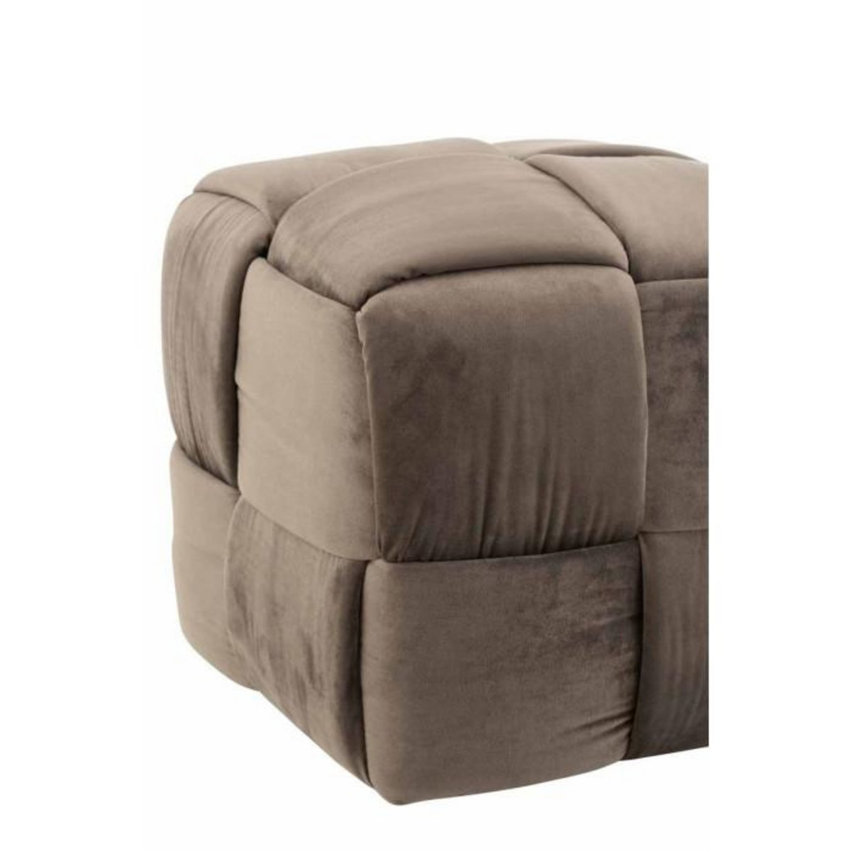 Paris Prix Pouf Design  1 Personne  42cm Gris Foncé