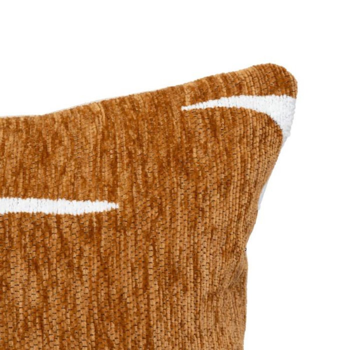 ATMOSPHERA Housse de Coussin Chenille  Jeni  30x50cm Caramel