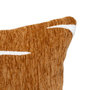 Voir la diapositive 2 : ATMOSPHERA Housse de Coussin Chenille  Jeni  30x50cm Caramel