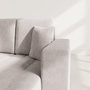 Voir la diapositive 4 : BEST MOBILIER Nicole - canapé d'angle réversible 4 places convertible avec coffre en tissu