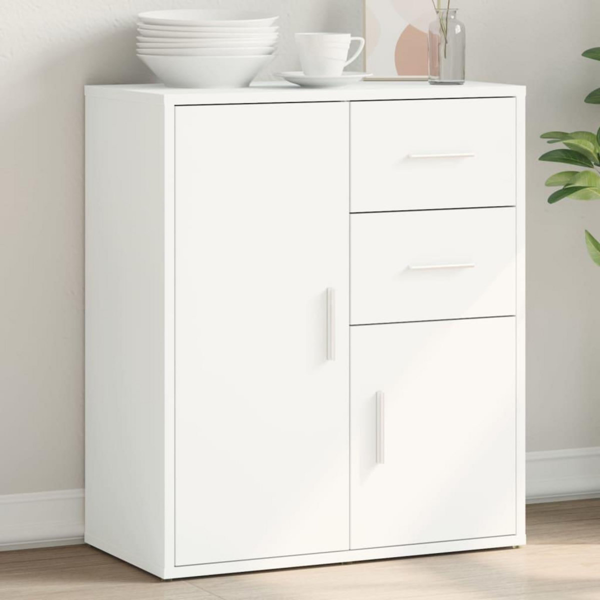 VIDAXL Buffet blanc 60x31x70 cm bois d'ingenierie