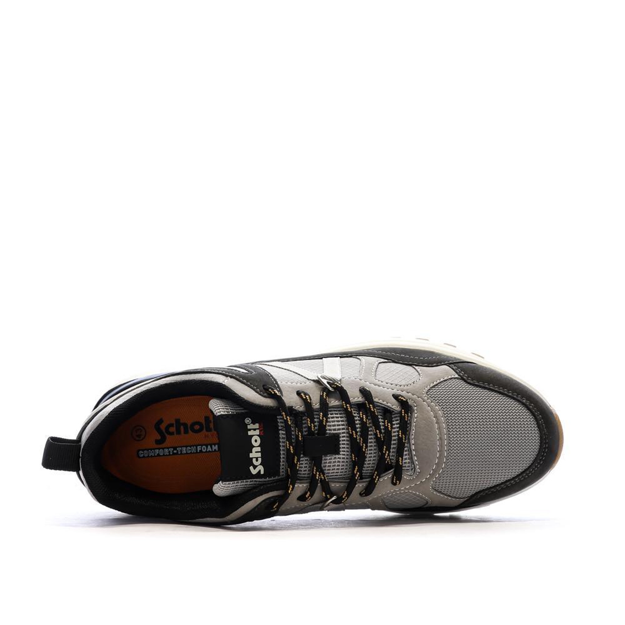 Voir la diapositive 4 : Schott Baskets Grises/Noires Homme Schott Heck