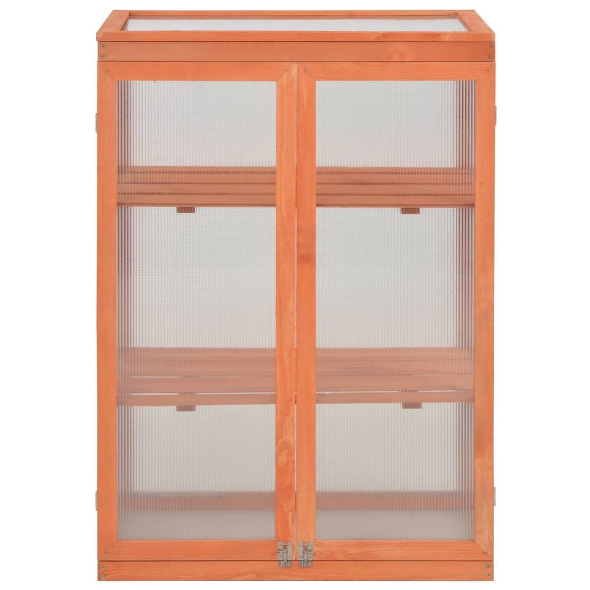 Voir la diapositive 2 : VIDAXL Serre Bois 75x47x109 cm