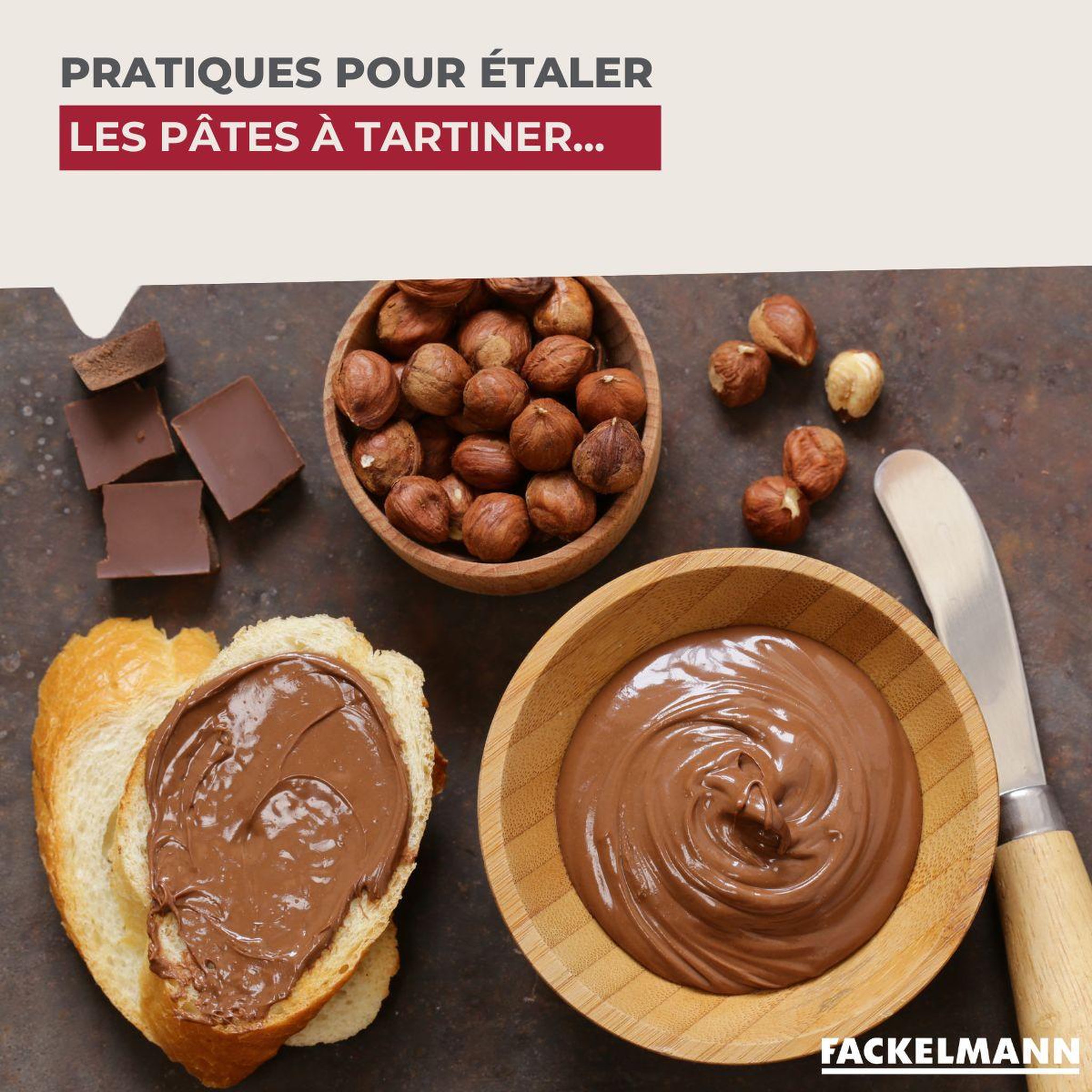 Voir la diapositive 5 : Fackelmann Ensemble de 8 couteaux à beurre 18 cm fackelmann sybarys