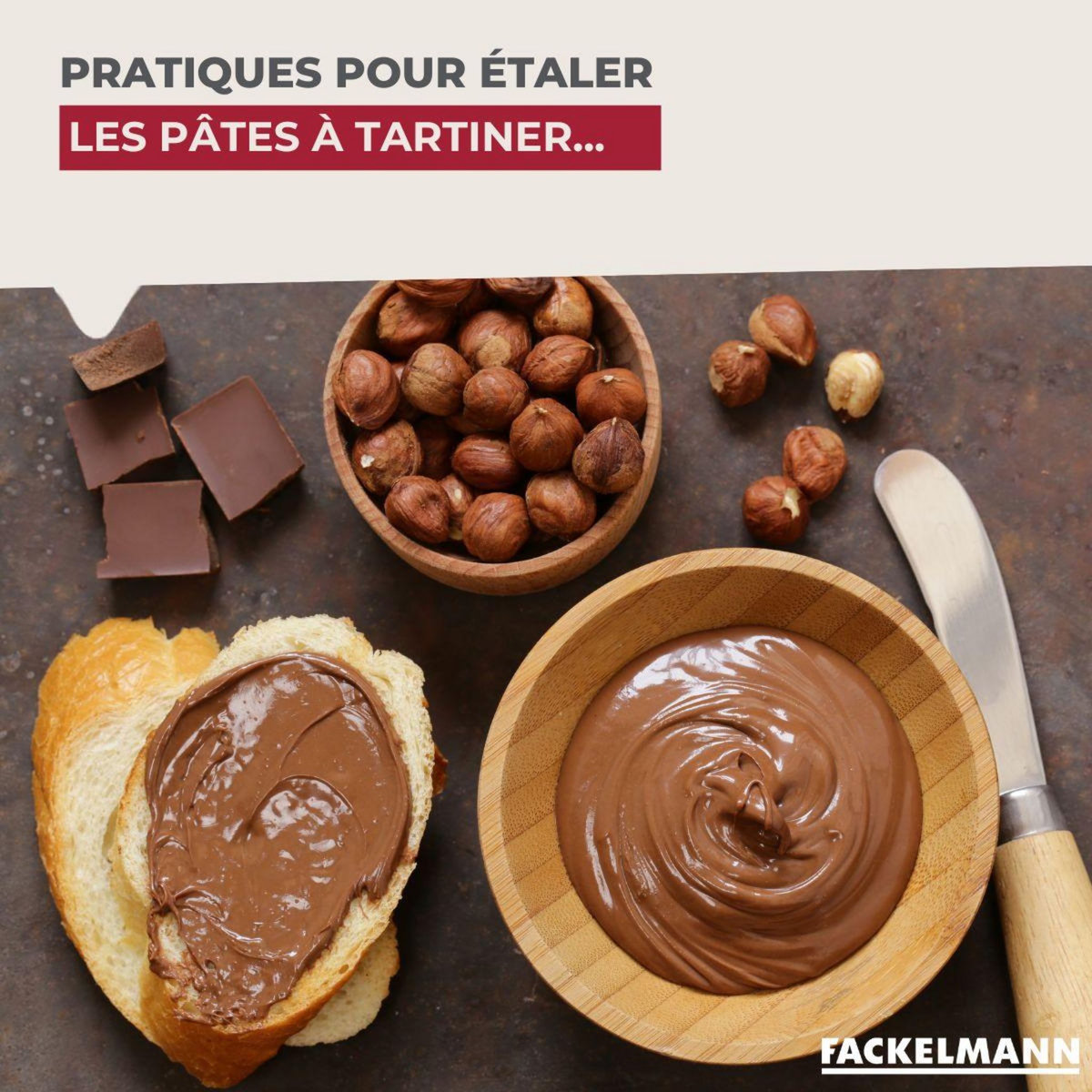 Fackelmann Ensemble de 8 Couteaux à beurre 18 cm Fackelmann Sybarys