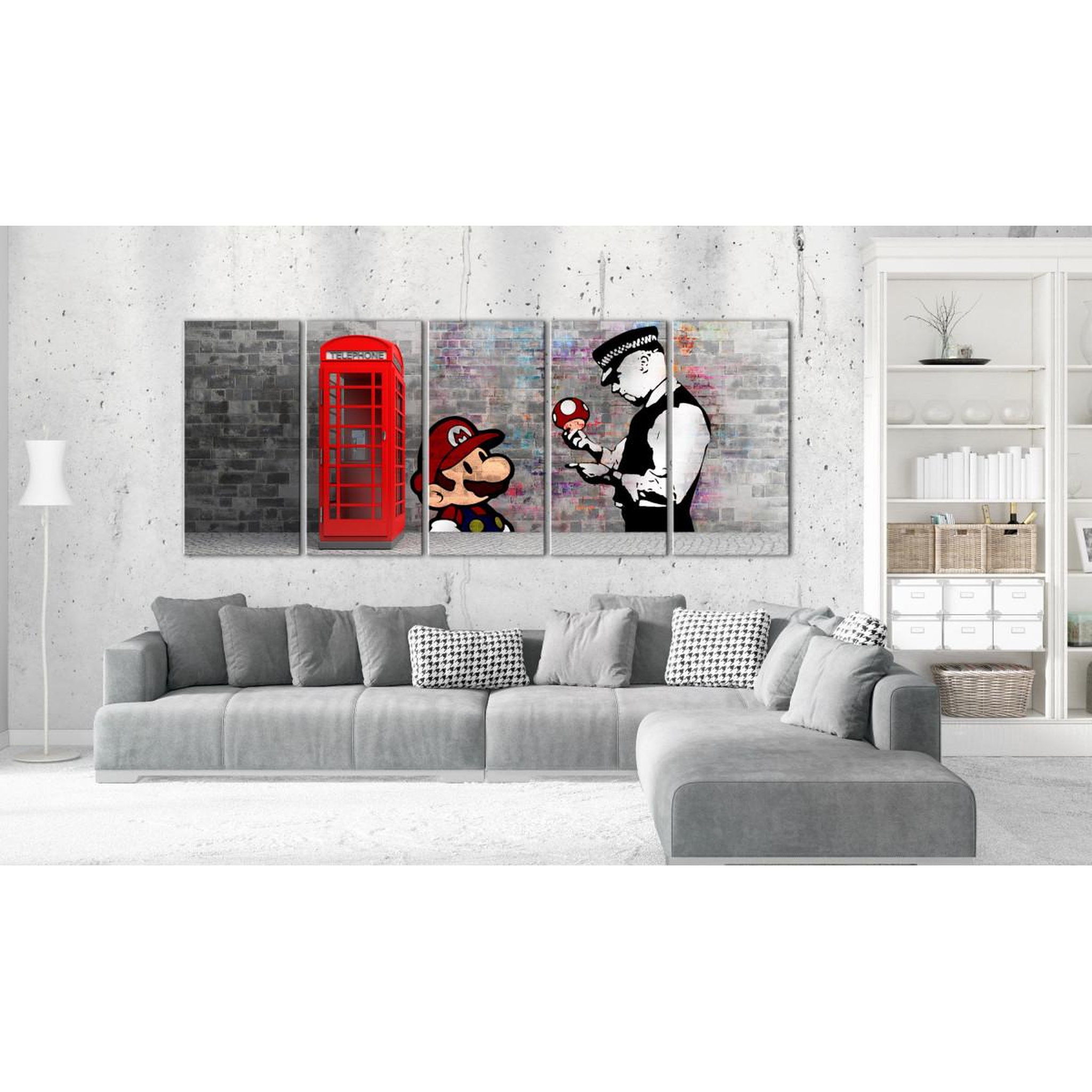 Voir la diapositive 2 : Paris Prix Tableau imprimé  brick graffiti i