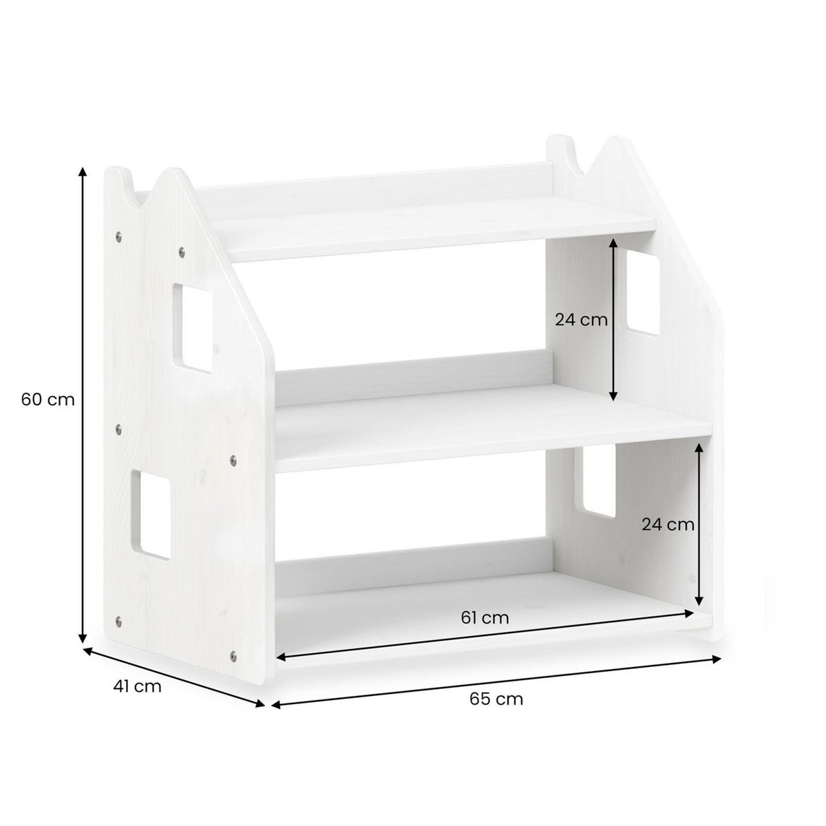 IDIMEX Étagère enfant YASMIN en pin laqué