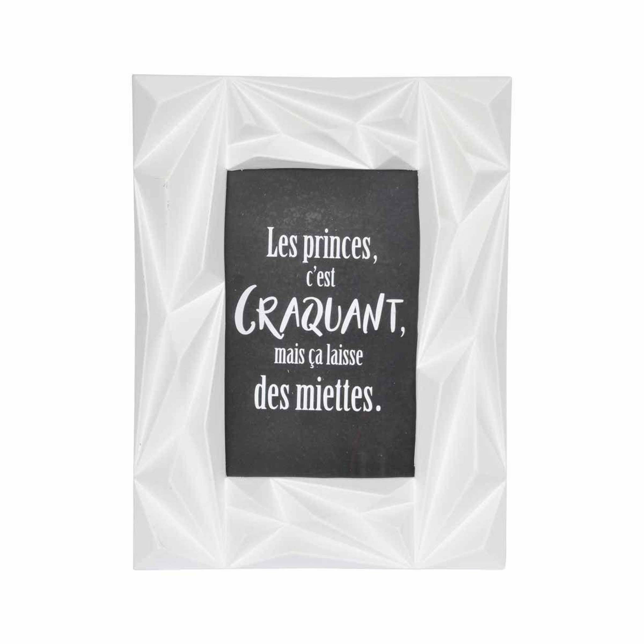 Voir la diapositive 2 : HOMEA Cadre Photo Déco  Galactic  13x18cm Blanc
