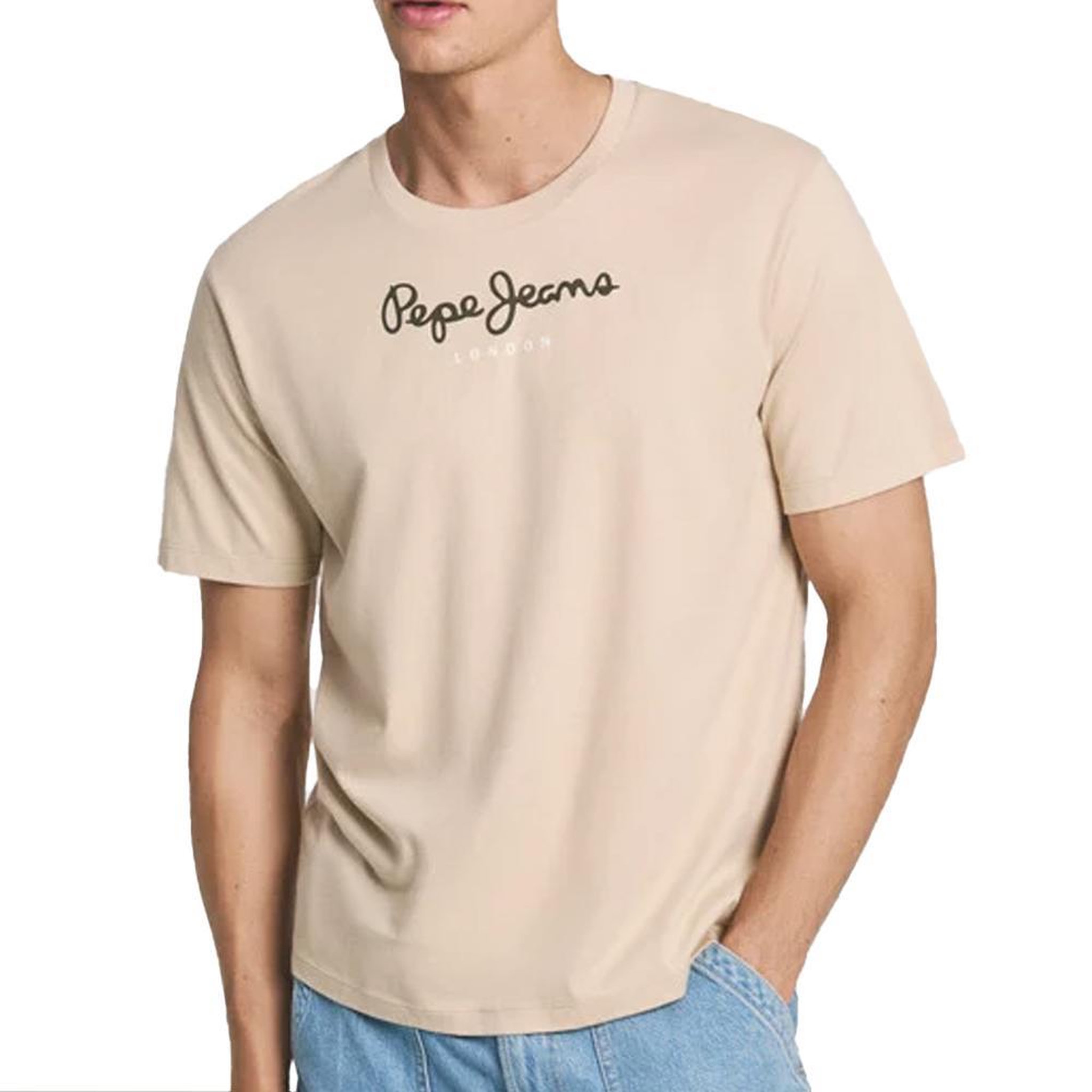 Pepe Jeans T-shirt Beige Homme Pepe jeans Eggo 83B. Coloris disponibles : Beige